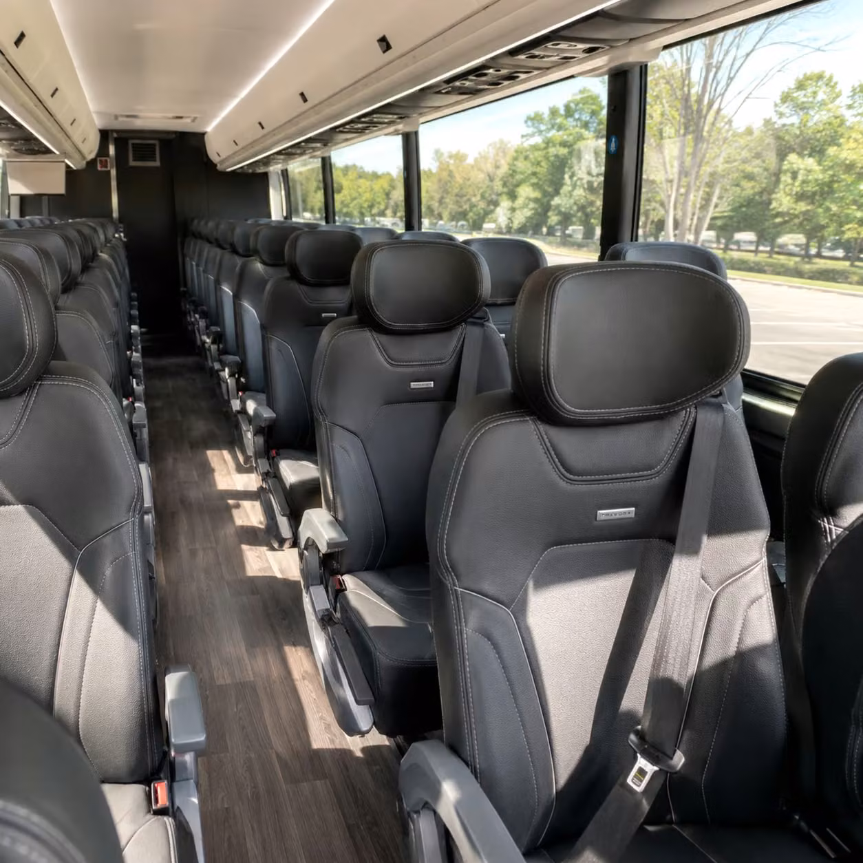 choose a charter bus rental for large concert groups across pierce county