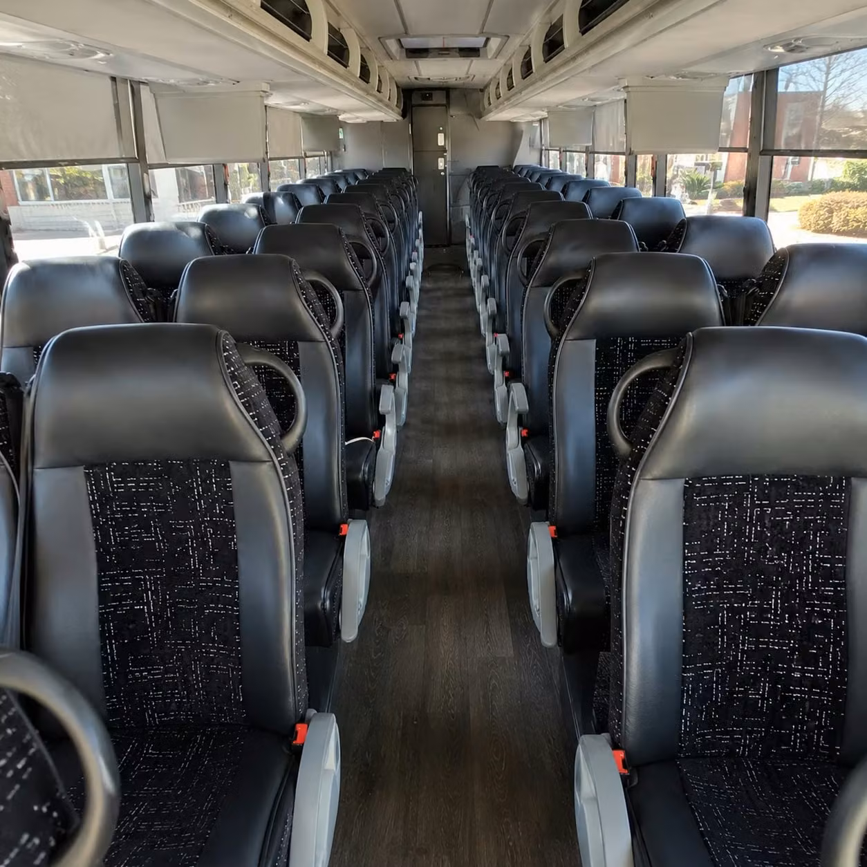 tacoma charter bus rental interior
