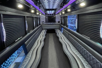 Tacoma Party Bus Interior